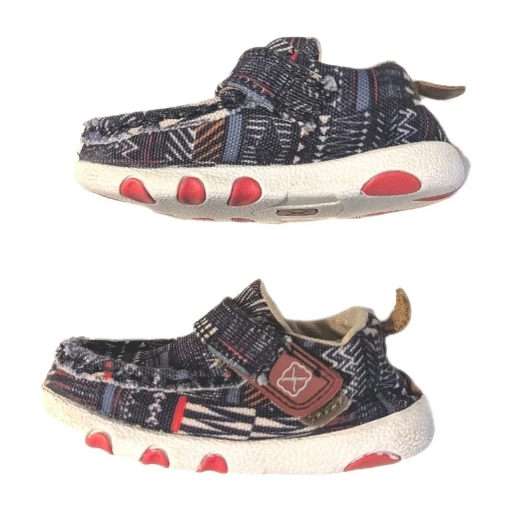Twisted X ICA0020 Infant Kicks Multi Color Geometric Fabric Leather Shoes 5M